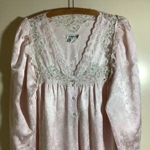 Vintage Christian Dior Long Sleeve, Maxi Sleeping Gown. M size.
